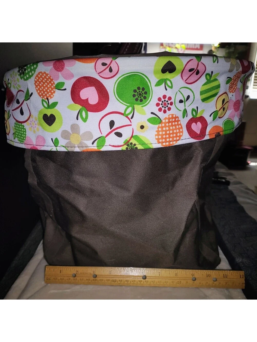 2 LARGE Thirty-One Round Collapsible Utility Bins One Retired Apple Blossom